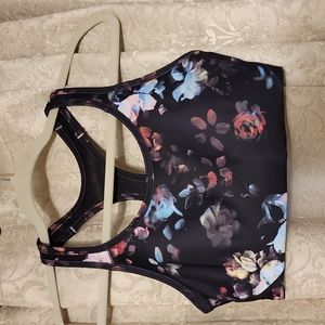Floral print sports bra M(8-10)
